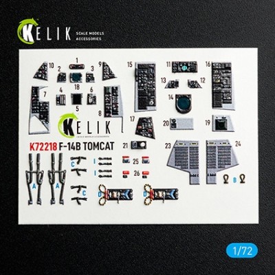 Reskit K72218 F-14B Tomcat - interior 3D (HOBBYB) 1/72