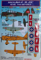 Kora Model DEC72275 Nakajima Ki-36 IDA (Royal Thai AF) декали декали 1/72