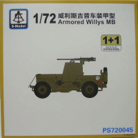 S-Model PS720045 Armoured Willys MB 1+1 Quickbuild 1/72