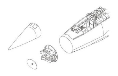 CMK 5054 F-104G Starfigter Radome set for HAS 1/32