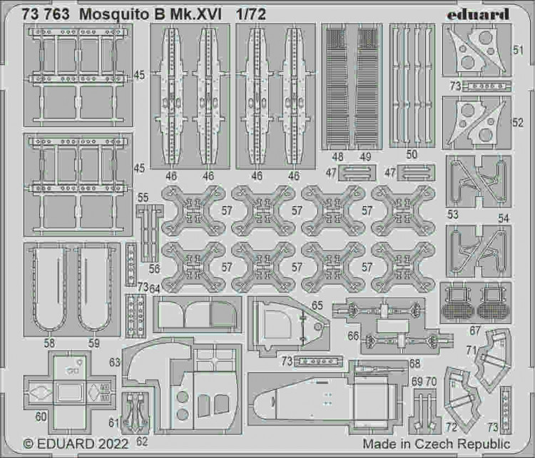 Eduard 73763 SET Mosquito B Mk.XVI (AIRF) 1/72