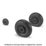 Armory ARAW48030 Mikoyan MiG-19 Farmer wheels with weighted tires/tyresMiG-19S, MiG-19PM 1/48