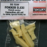Kora Model DS7239 Fokker D.XXI - Ski Set Mercury engine (MPM) 1/72