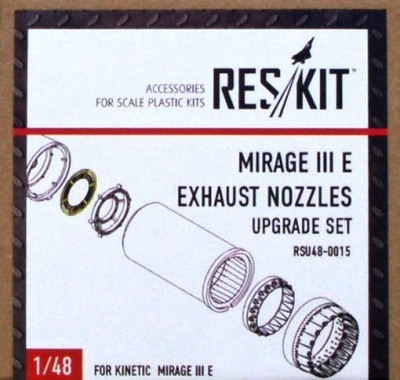 Reskit RSU48-0015 Mirage III E exhaust nozzles (KIN) 1/48