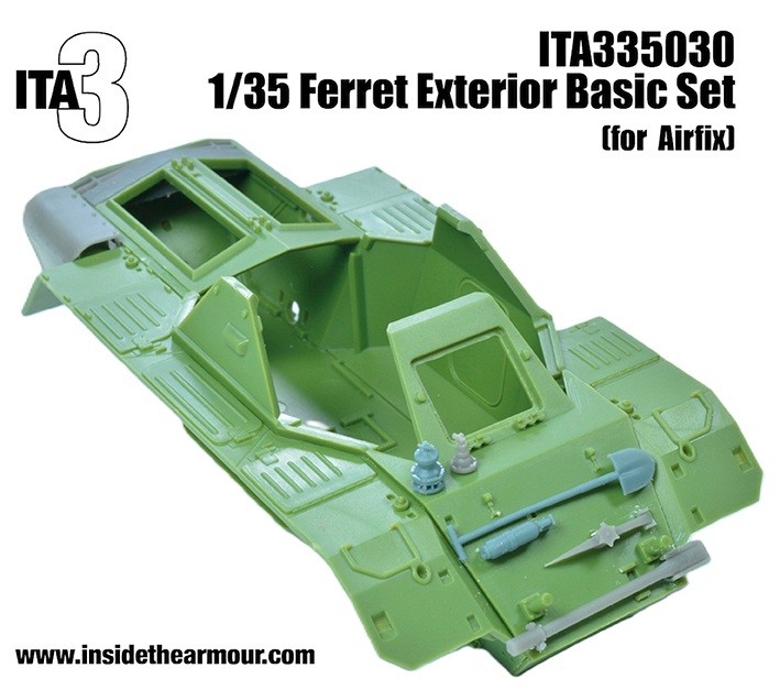Inside the Armour ITA335030 Ferret Scout Car Basic Exterior Upgrade 1/35