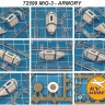 KV Models 72599 МиГ-3 (ARMORY #72011) + маски на диски и колеса RU 1/72