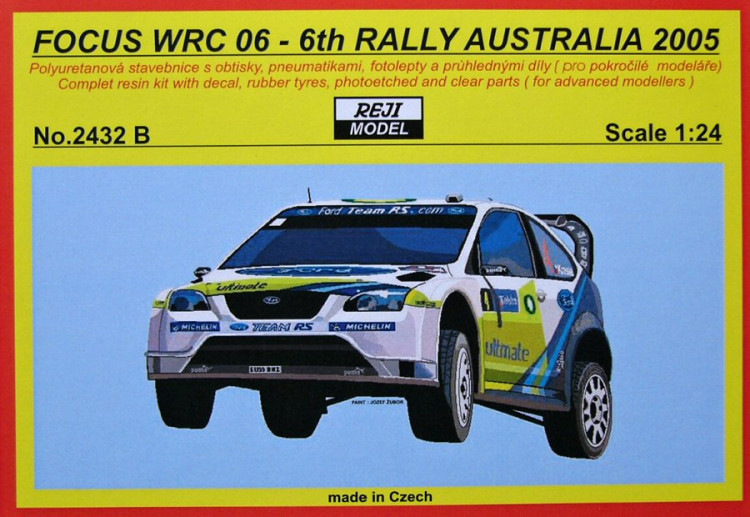 Reji Model 2432B Ford Focus WRC 06 - 6th Rally Australia 2005 1/24