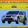 REJI MODEL DECRJ2432B 1/24 Ford Focus WRC 06 - 6th Rally Australia 2005