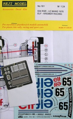 Reji Model 161 Transkit Porsche 934 RSR LeMans 1976 (HELLER) 1/24