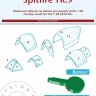 Peewit M48047 Canopy mask Spitfire TR.9 (AIRFIX) 1/48
