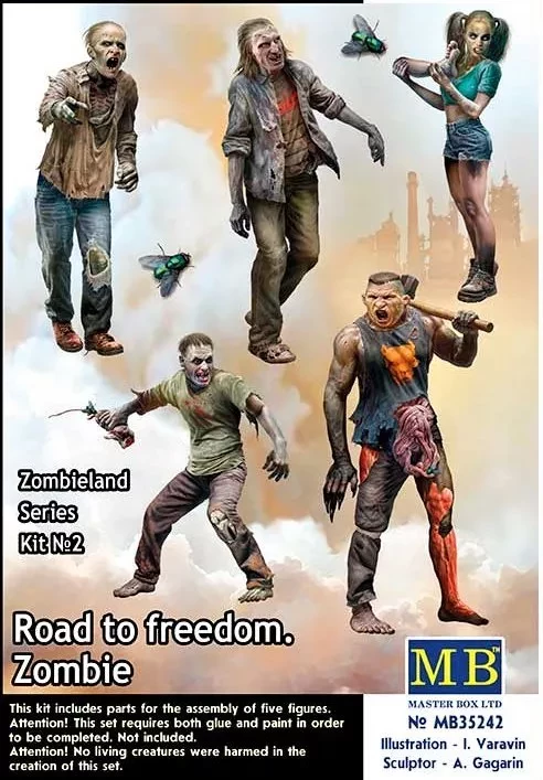 Master Box 35242 Zombies - Road to Freedom (5 fig.) 1/35