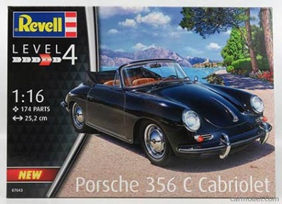 Revell 07043 Автомобиль Porsche 356 Convertible (REVELL) 1/16