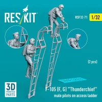 Reskit F32071 F-105 F,G 'Thunderchief' male pilots on acces 1/32