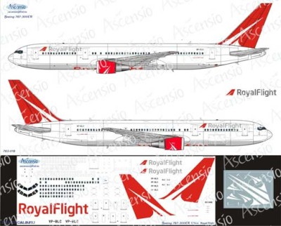 Ascensio 763-018 Boeing 767-300 (Royal Flight) 1/144