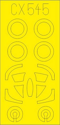 Eduard CX545 Mask 1/72 A-4E (HOBBYB)