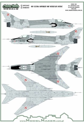 Model Maker Decals D48167 Sukhoi Su-22M4 Spirit of Stefan Stec 1/48