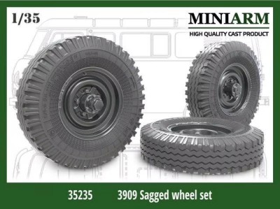Miniarm 35235 Уаз-3909 &quot;Буханка&quot; Набор колес под нагрузкой (+ запаска) 1/35