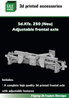 Sbs Model 3D021 Adjustable frontal axle for Sd.Kfz.250 (Neu) 1/72