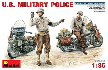 MiniArt 35085 2 мотоцикла + 2 мотоц-та ВП США