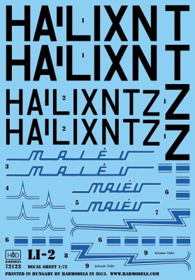 HAD 72123 Decal Li-2 Mal?©v (4x camo) 1/72