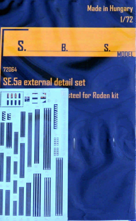 Sbs Model 72064 SE.5a external detail PE set (RODEN) 1/72