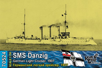 Combrig 70524 German Danzig Light Cruiser, 1907 1/700