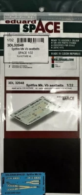 Eduard 3DL32048 Spitfire Mk.Vb seatbelts SPACE (KOTARE) 1/32