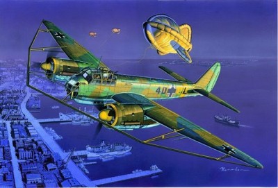 Dragon 5513 Junkers Ju 88A-6 (w/baloon cutter)