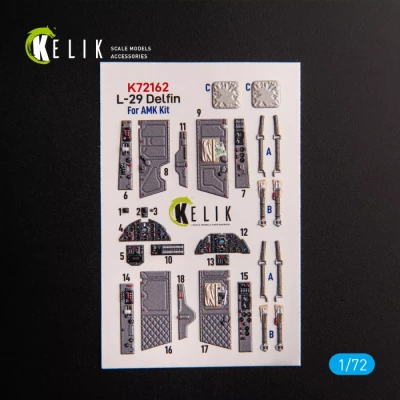Reskit K72162 L-29 Delfin - interior 3D decal (AMK) 1/72