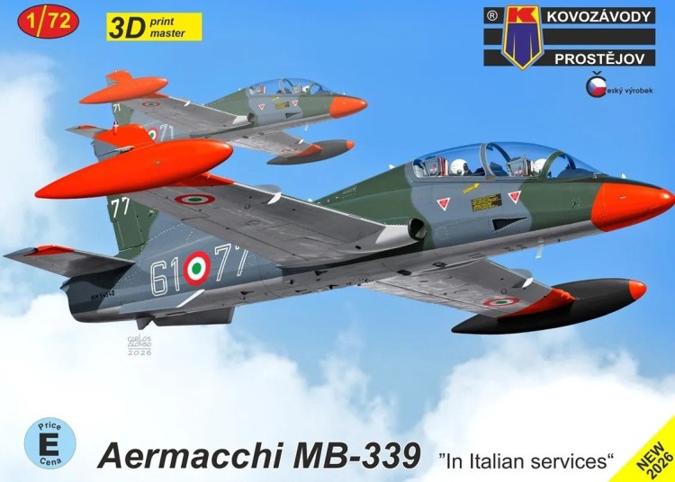 Kovozavody Prostejov 72527 Aermacchi MB-339 Italian services (3x camo) 1/72