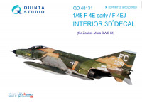 Quinta studio QD48131 F-4E ранний/EJ (для модели ZM SWS) 3D декаль интерьера кабины 1/48
