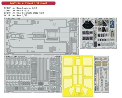 Eduard BIG33116 Ar 196A-3 Revell 1/32