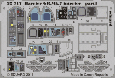 Eduard 32717 Harrier GR.Mk.7 interior S.A.