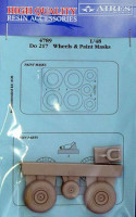 Aires 4789 Do 217 wheels & paint masks (ICM) 1/48