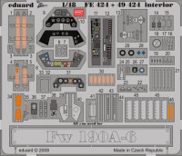 Eduard FE424 Fw 190A-6 interior S.A. (HAS) 1/48 фототравление Zoom Цветное