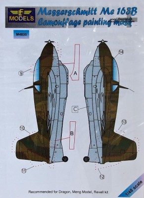 LF Model M4835 Mask Messerschmitt Me 163B (DRAG/MENG) 1/48