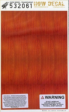 HGW 532061 Decals Dark Wood/Natural (transparent) BIG 1/32