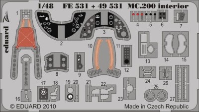 Eduard FE531 MC.200 interior S.A.