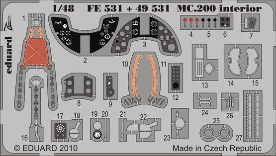 Eduard FE531 MC.200 interior S.A.