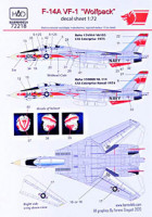 HAD 72218 Decal F-14A VF-1 'Wolfpack' 1/72