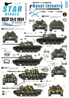 Star Decals 35-C1054 Soviet Naval Infantry # 1. T-54B, T-55A, T-55AM 1/35