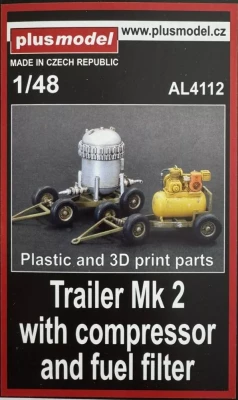 Plusmodel AL4112 Trailer Mk.2 with compressor and fuel filter 1/48