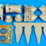 Aires 7265 F/A-22A Raptor exhaust nozzles 1/72