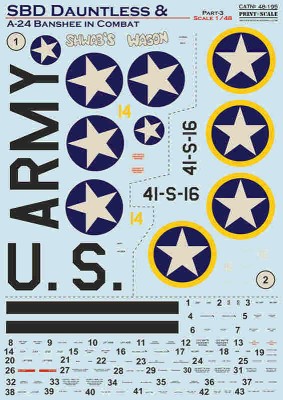 Print Scale 48195 SBD Dauntless &amp; A-24 Banshee in combat - Pt.3 1/48