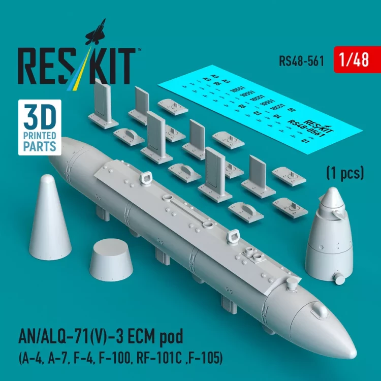 Reskit 48561 AN/ALQ-71(V)-3 ECM pod 1/48