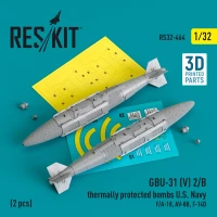 Reskit 32464 GBU-31 (V) 2/B thermally prot.bombs U.S. Navy 1/32