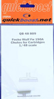 Quickboost QB48 809 Fw 190A chutes for cartridges (EDU) 1/48
