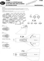 New Ware NWA-M0475 1/72 Mask E.E.Lightning F.2A/F.6 ADVANCED (AIRFIX)