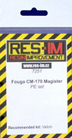 Res-Im RESIM7251 1/72 Fouga CM-170 Magister upgrade PE set (VALOM)