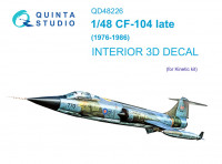 Quinta studio QD48226 CF-104 Late (Kinetic) 1/48